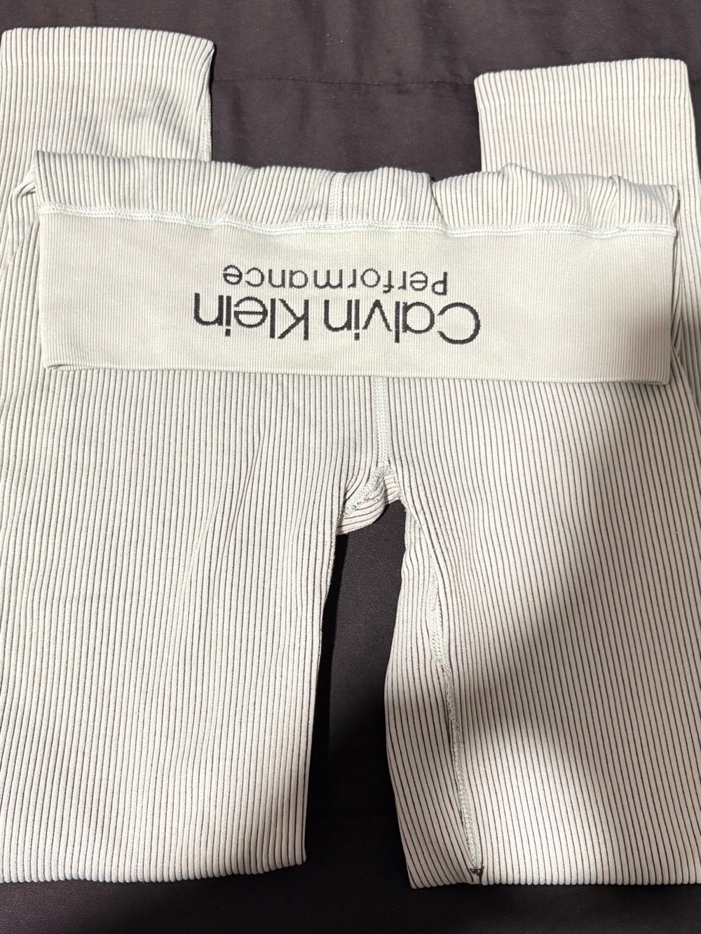 Calvin Klein Performance Men’s White Ribbed Joggers